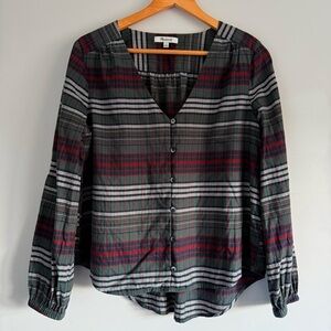 Madewell Plaid Button-Up Top - 100% Cotton
